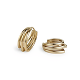 Triple Line Hoops