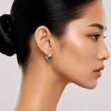 Triple Line Hoops