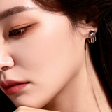 Triple Line Hoops
