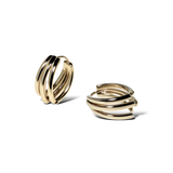 Triple Line Hoops