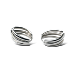 Triple Line Hoops