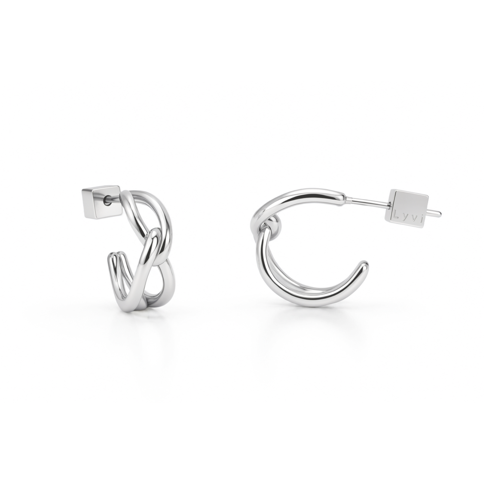 Knotted Line Hoops