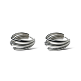 Triple Line Hoops