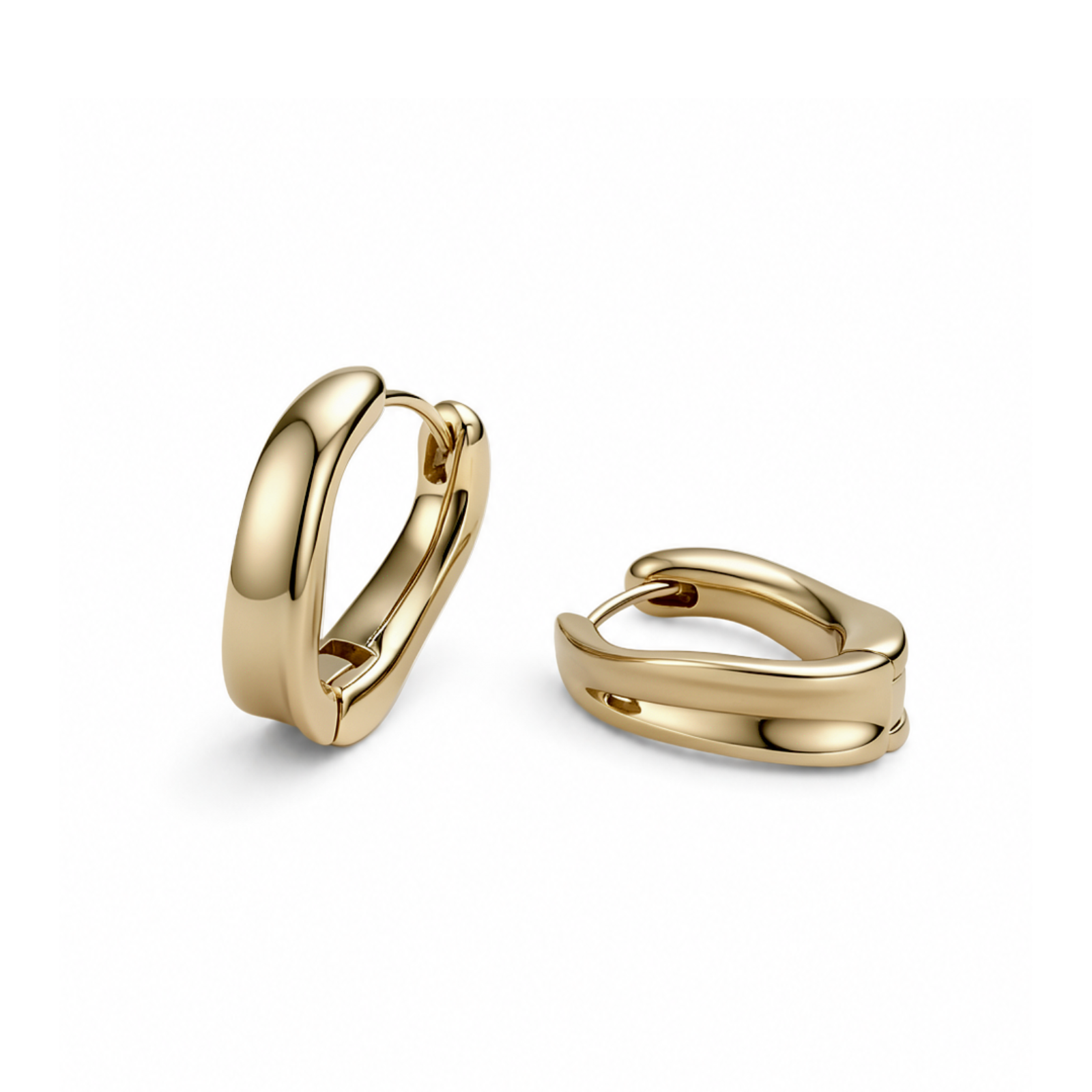 Layered Form Hoops