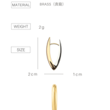 V-Veil Drop Hoops-Contrast Edition