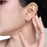 V-Veil Drop Hoops-Contrast Edition