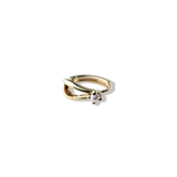 Crossed Pearl Hoops