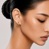 Interlaced Curve Piercing-Contrast Edition