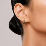 Interlaced Curve Piercing-Contrast Edition