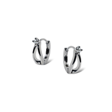 Crossed Pearl Hoops