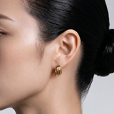Triple Line Hoops