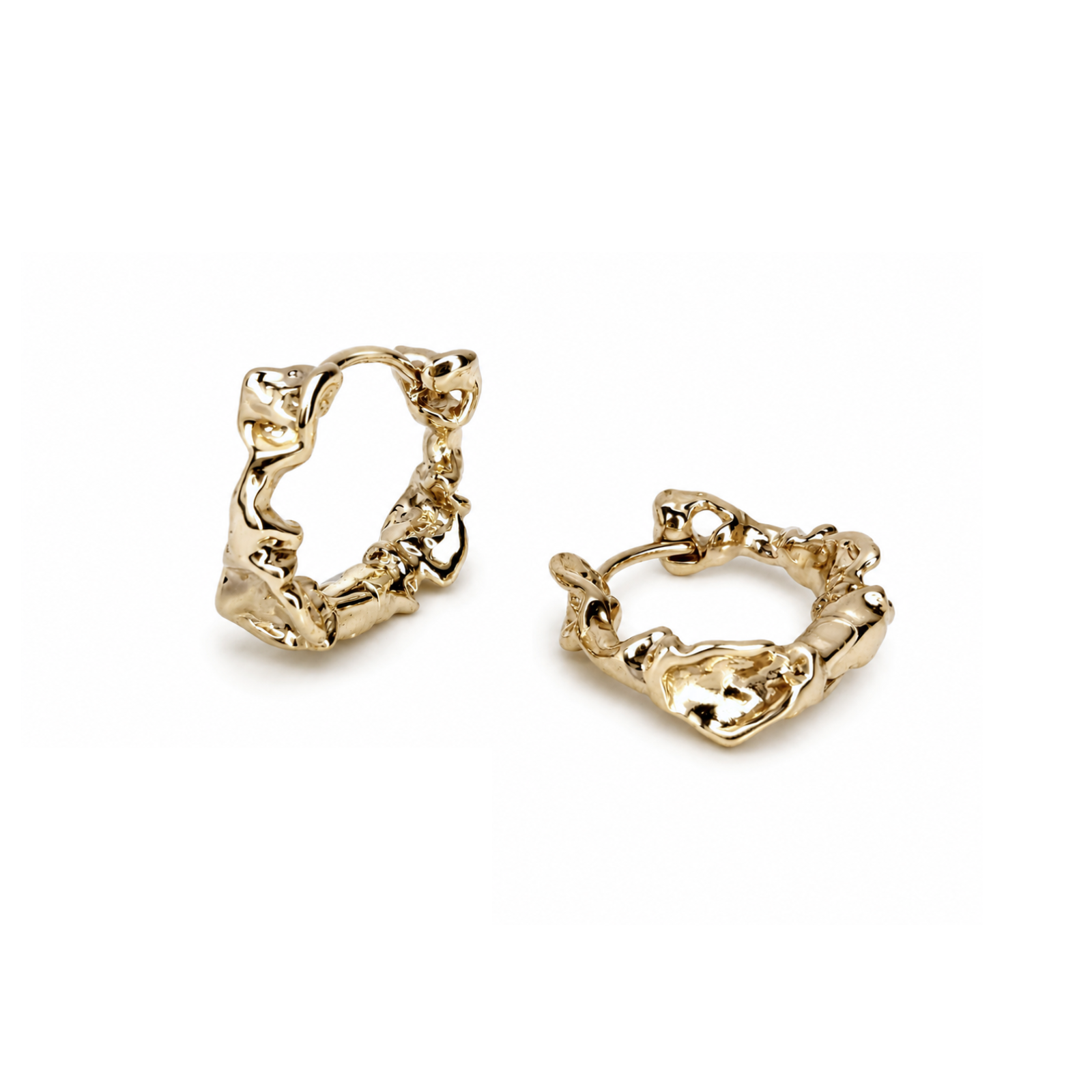 Crinkle Form Hoops