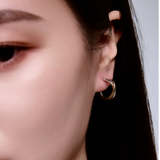 Crossed Layer Hoops – Contrast Edition