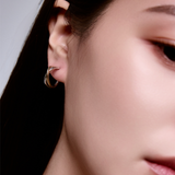 Crossed Layer Hoops – Contrast Edition