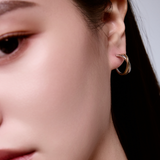 Crossed Layer Hoops – Contrast Edition