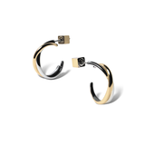 Crossed Layer Hoops – Contrast Edition