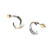 Crossed Layer Hoops – Contrast Edition